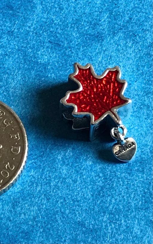 Buy & Sell Heaton Mersey Stockport - Photos for Silver Canada Leaf Charm S925 Fits Pandora