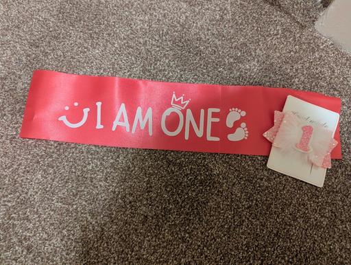 Buy & Sell Weoley Castle Birmingham - Photos for NEW baby girls 1st birthday sash and bow