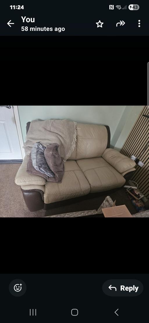 Buy & Sell Erdington Birmingham - Photos for leather 3 & 2 seater sofas