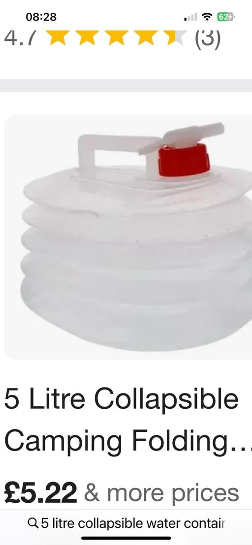 Buy & Sell Wednesfield Wolverhampton - Photos for 5litre collapsible water jug