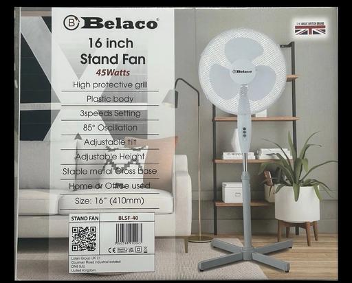 Buy & Sell Chalvey Slough - Photos for 16” Oscillating Fan White 3 Speed