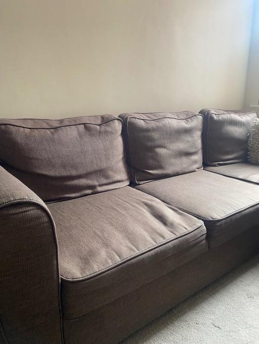 Buy & Sell Leicester Leicestershire - Photos for Large brown corner sofa bed with storage
