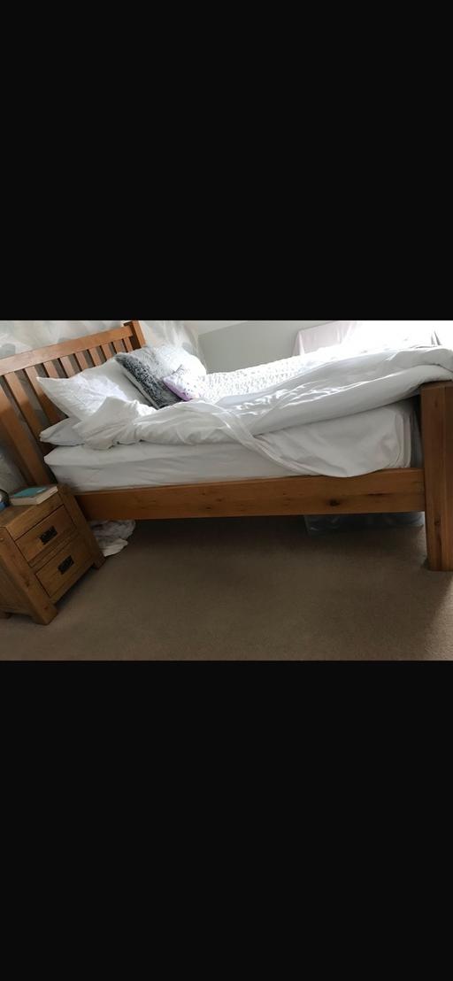 Buy & Sell Stambridge Rochford - Photos for Solid Oak Double Bed Frame