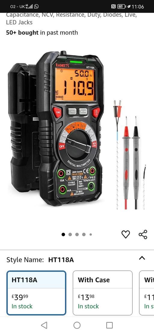 Buy & Sell Dudley Town Centre Dudley - Photos for HT118A Digital multimeter.