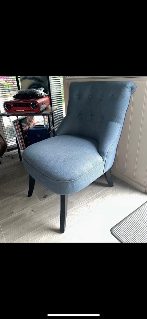 Buy & Sell Hunts Cross Knowsley - Photos for 4 Blue Casual Chairs