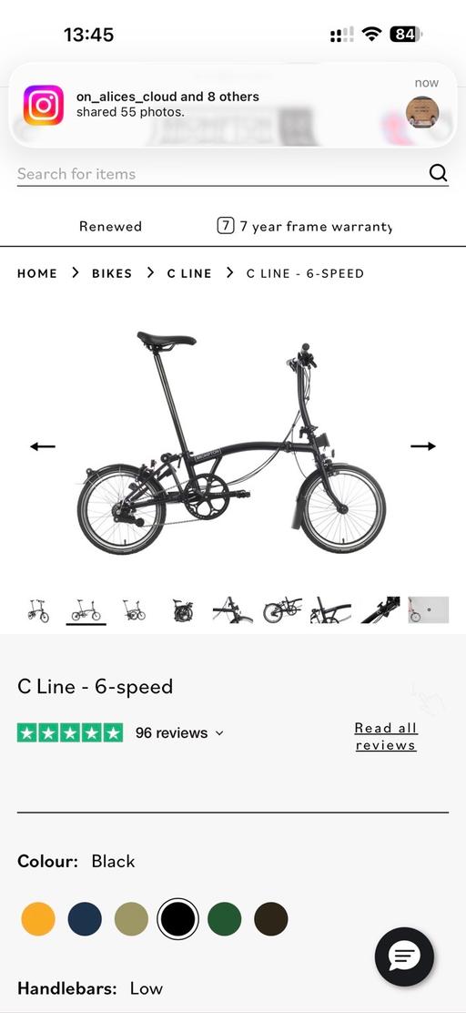 Buy & Sell Grove Park West London - Photos for Brand New Brompton C-Line Black S2L