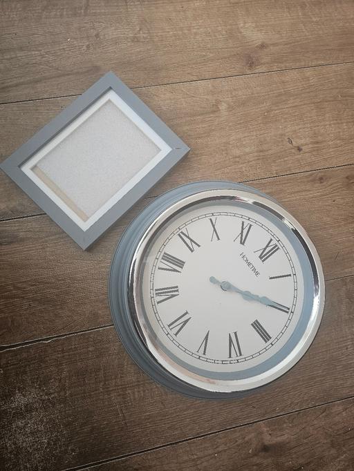 Buy & Sell Pensnett Dudley - Photos for LARGE GREY CLOCK & PHOTO FRAME