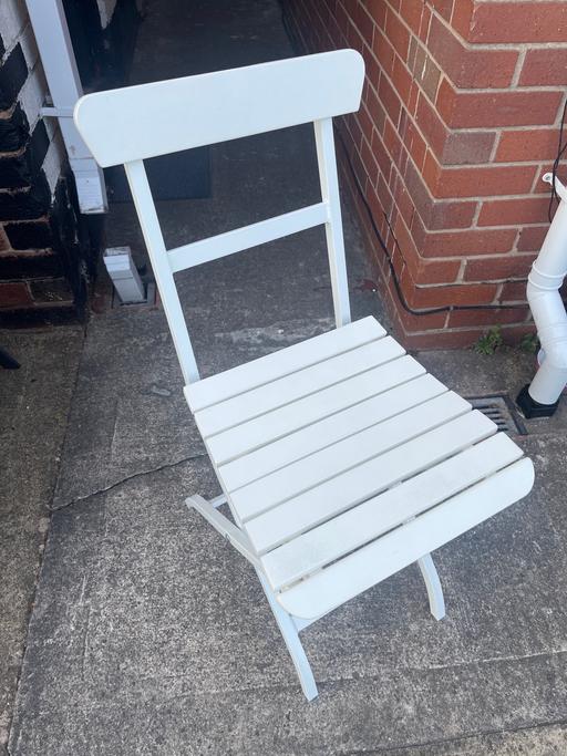 Buy & Sell Conisbrough Doncaster - Photos for Very strong sturdy fold away white Ikea chair