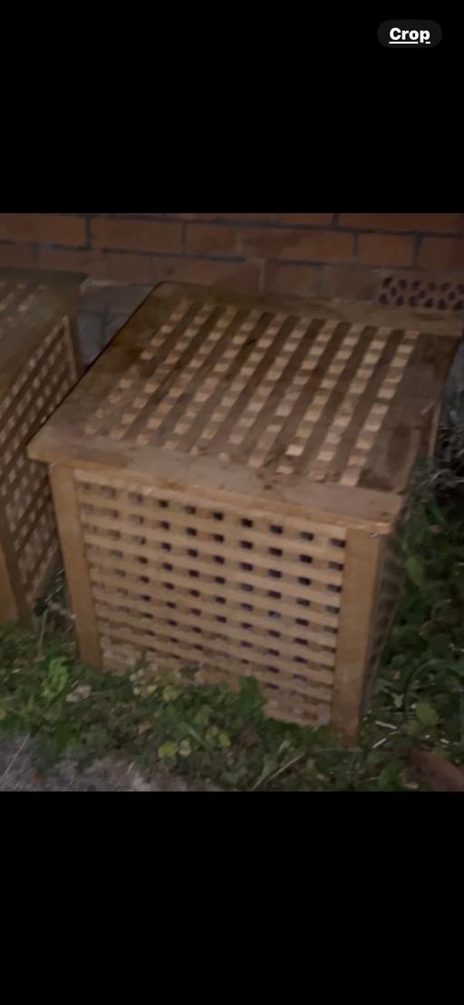 Buy & Sell Purley Croydon - Photos for X4 Storage wooden cubes - Rattan design