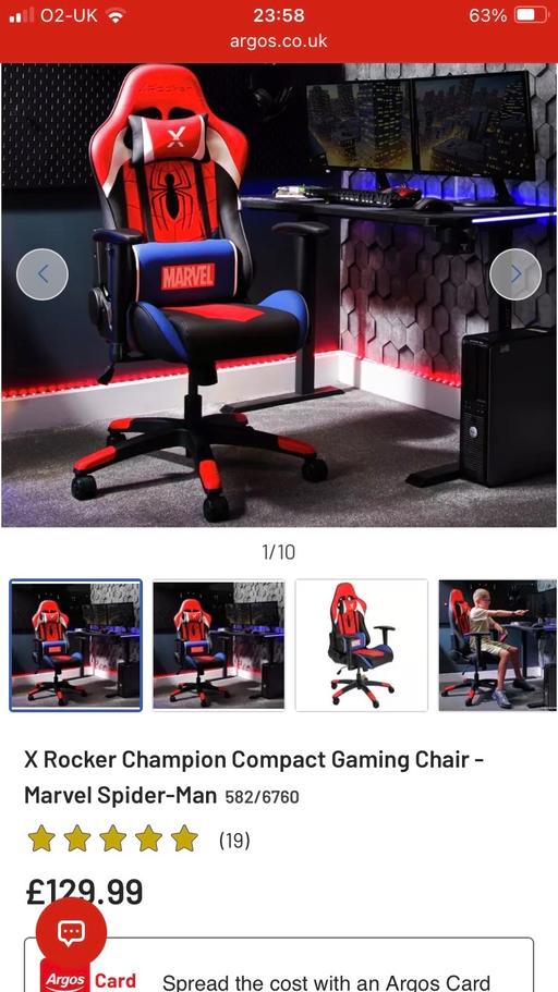 Buy & Sell Sundridge South East London - Photos for Ex rocker gaming chair Spider-Man marvels