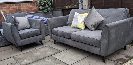Buy & Sell Wednesfield Wolverhampton - Photos for Grey Dfs Aurora Sofas..3&1