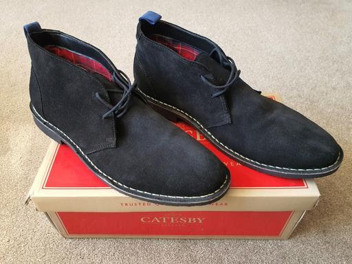 Buy & Sell Staines-Upon-Thames Spelthorne - Photos for CATESBY Men Black Suede/Tartan Desert Boots 