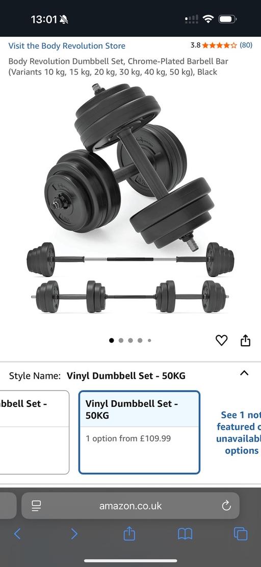 Buy & Sell Pontygwaith Rhondda Cynon Taf - Photos for Dumbbell Set 50kg
