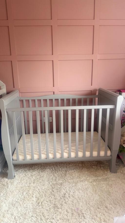 Buy & Sell Clayton-Le-Woods Chorley - Photos for Solid wooden cot bed sleigh design / mattress