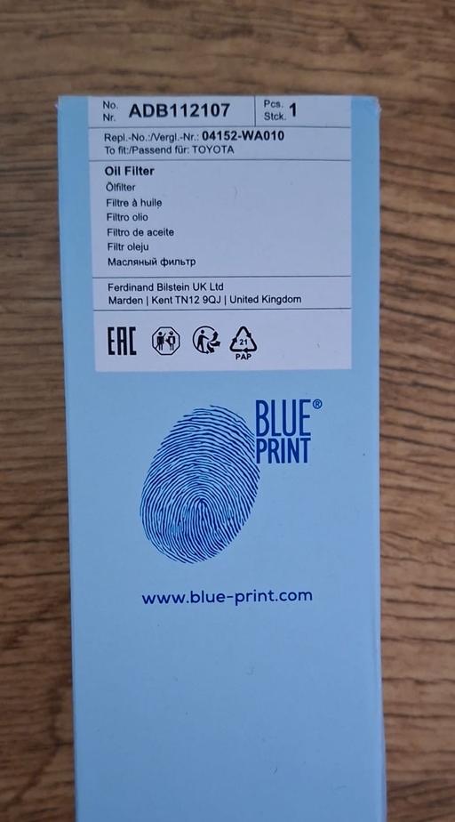 Vehicles Goldthorpe Barnsley - Photos for Blue Print Oil Filter ADB112107