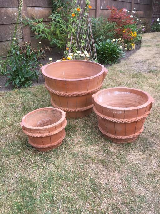 Buy & Sell Willenhall Walsall - Photos for Terracotta Barrel Pots