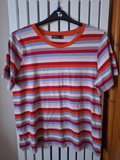 Buy & Sell Ettingshall Park Wolverhampton - Photos for Size 18 Stripped M&S tshirt