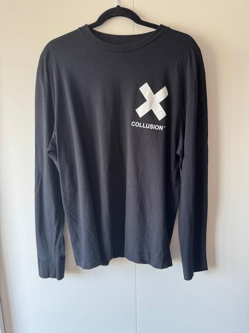 Buy & Sell Whiston Rotherham - Photos for Collusion Black Long Sleeve Graphic Top sizeM