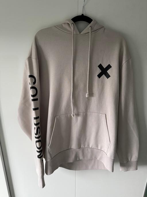 Buy & Sell Whiston Rotherham - Photos for Collusion cream drawstring hoodie size Large