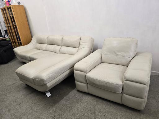 Buy & Sell Quarry Bank Dudley - Photos for cream leather sofa and chair