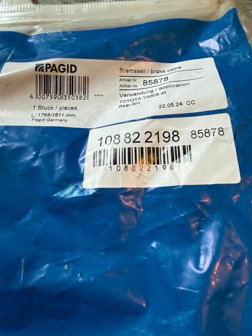 Buy & Sell Birchills Walsall - Photos for Toyota Yaris break cable