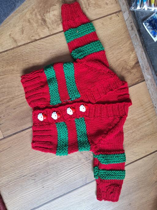 Buy & Sell Ettingshall Park Wolverhampton - Photos for Santa Knitted Cardigan 0-3 months
