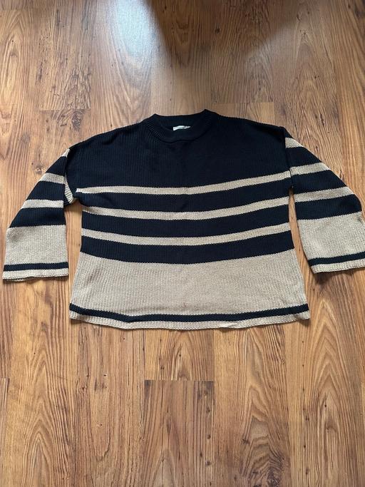 Buy & Sell Atherton Wigan - Photos for George Black/Tan Striped Jumper Size 12-14