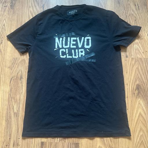Buy & Sell Atherton Wigan - Photos for Nuevo Club Black Graphic Top Size Large