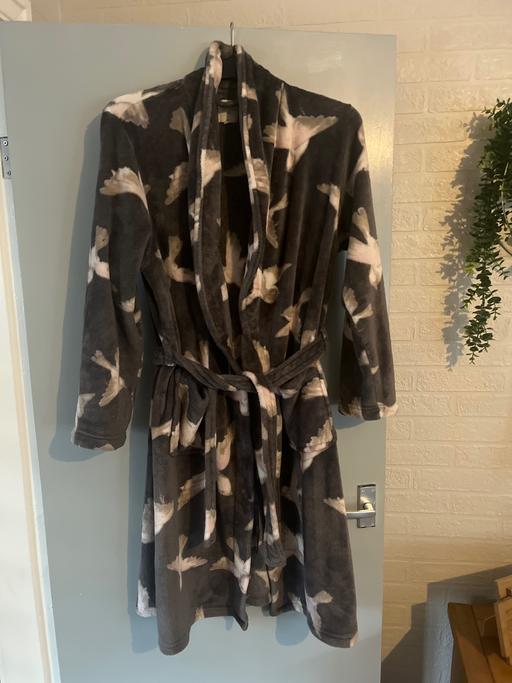 Buy & Sell Conisbrough Doncaster - Photos for Next grey dove design dressing gown 12/14