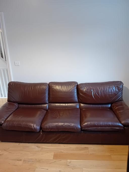 Buy & Sell Bexleyheath Bexley - Photos for 3 seater leather sofa - good condition