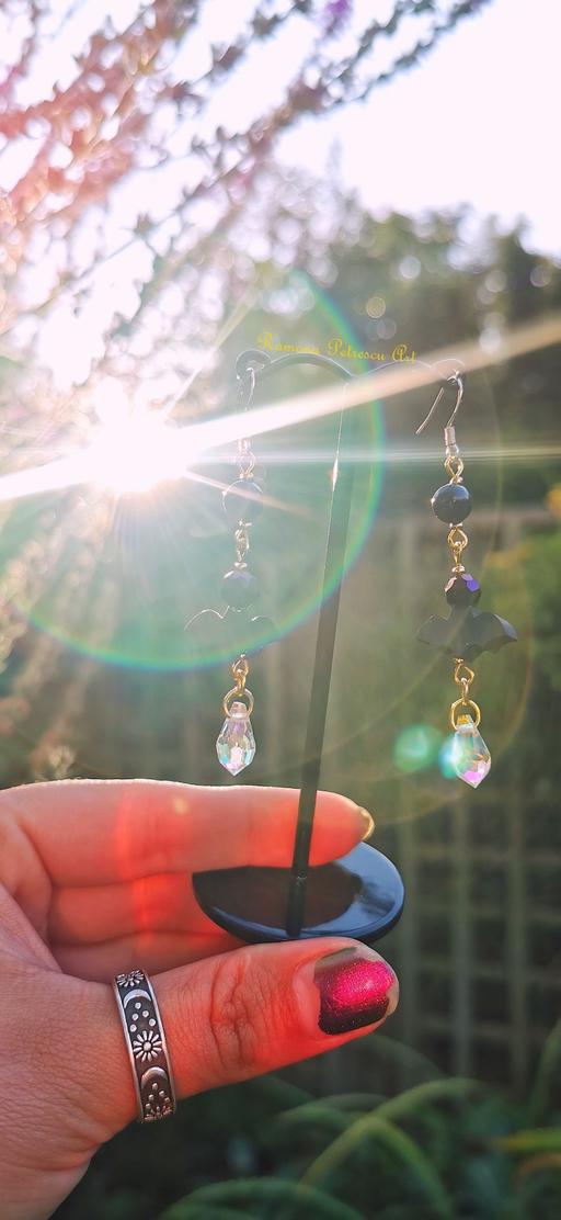 Buy & Sell Wylde Green Birmingham - Photos for ✨🦇 Rainbow Bats 925 Blue Goldstone Earrings