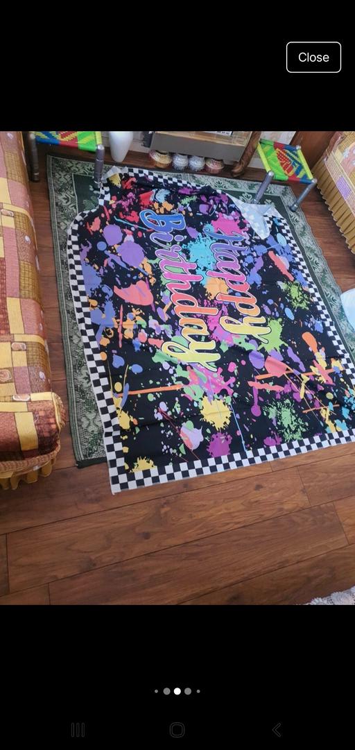 Buy & Sell Sparkbrook Birmingham - Photos for Happy Birthday fabric Wall poster