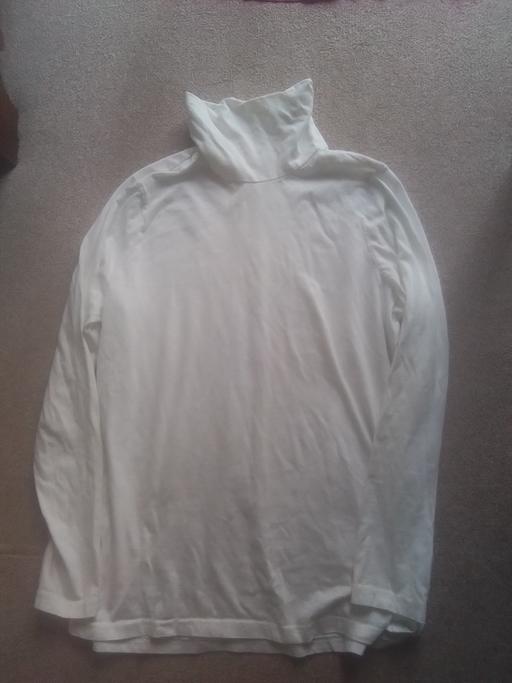 Buy & Sell Streetly Walsall - Photos for LADIES white cotton polo neck jumper