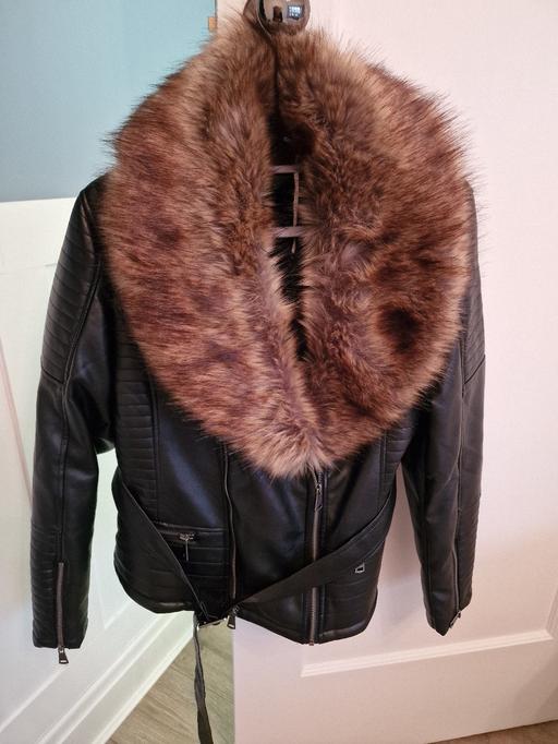 Buy & Sell Liverpool Knowsley - Photos for black faux fur collar black ladies jacket
