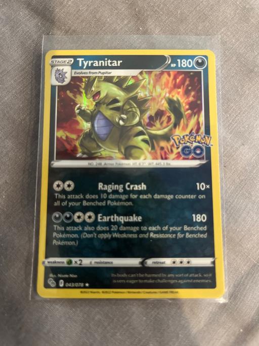 Buy & Sell Knebworth North Hertfordshire - Photos for Pokemon card - Tyranitar 043/078 Pokemon Go