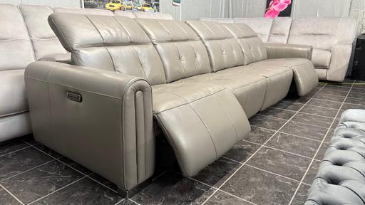 Buy & Sell Little Lever Bolton - Photos for Sofology leather electric recliner sofa grey