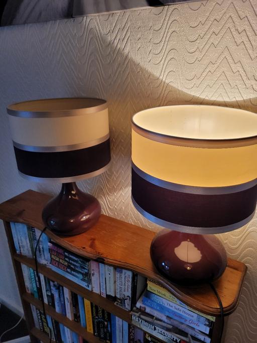 Buy & Sell Malinslee Telford and Wrekin - Photos for 2 x purple lamps £20