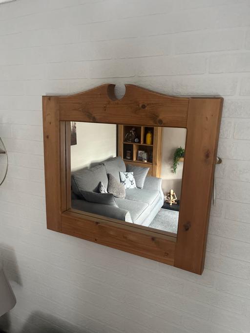 Buy & Sell Cadeby Doncaster - Photos for Solid wood unusual shape mirror