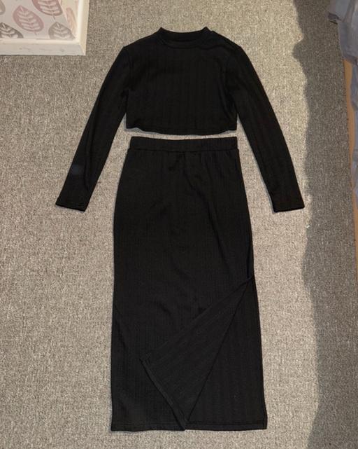 Buy & Sell Highworth Swindon - Photos for Black Elasticated Knit-Style Co-ord
