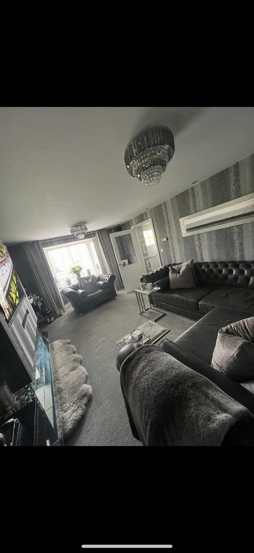 Buy & Sell Golborne Wigan - Photos for Leather chesterfield sofa and chair