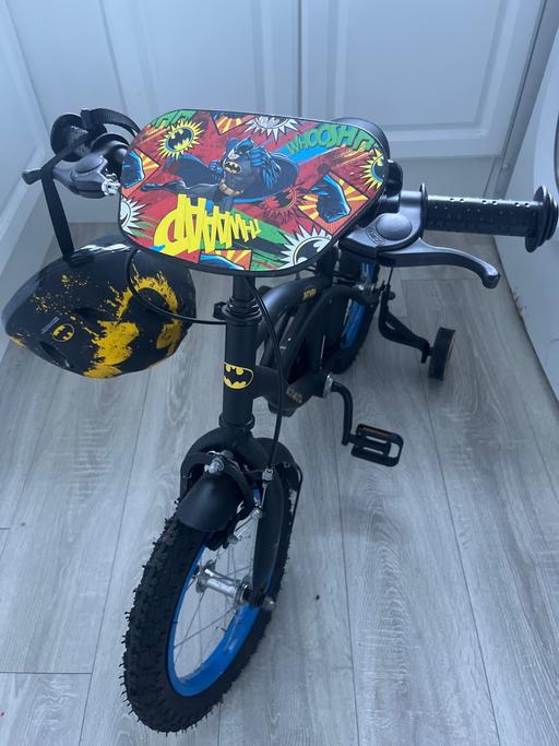 Buy & Sell Rainhill Saint Helens - Photos for Batman bike with Stabilisers and Helmet