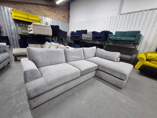 Buy & Sell Cheslyn Hay South Staffordshire - Photos for Next Stratus Grey Velour RHF Corner Sofa