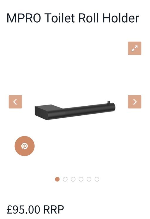Buy & Sell Little Ilford East London - Photos for Matt black crosswater toilet roll holder