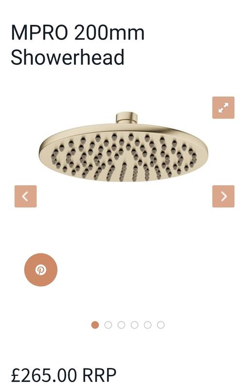 Buy & Sell Little Ilford East London - Photos for Crosswater MPRO 200mm showerhead brushed bras