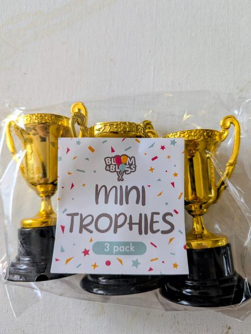 Buy & Sell Georgetown Blaenau Gwent - Photos for 3 X small gold/black mini trophies. Ideal for