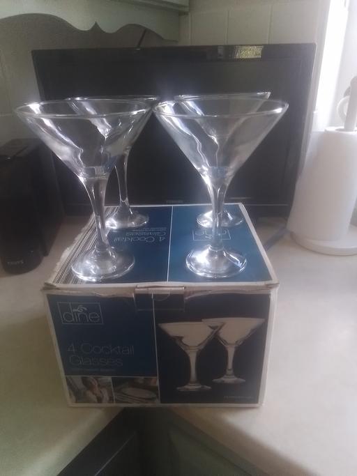 Buy & Sell Streetly Walsall - Photos for FOUR BRAND NEW COCKTAIL GLASSES IN BOX