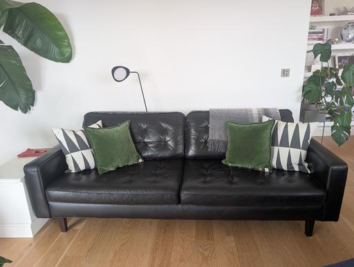 Buy & Sell Kensington and Chelsea Central London - Photos for Heals 4 seater leather sofa