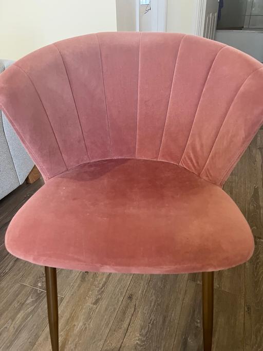 Buy & Sell Perry Barr Birmingham - Photos for Blush pink chair with gold legs