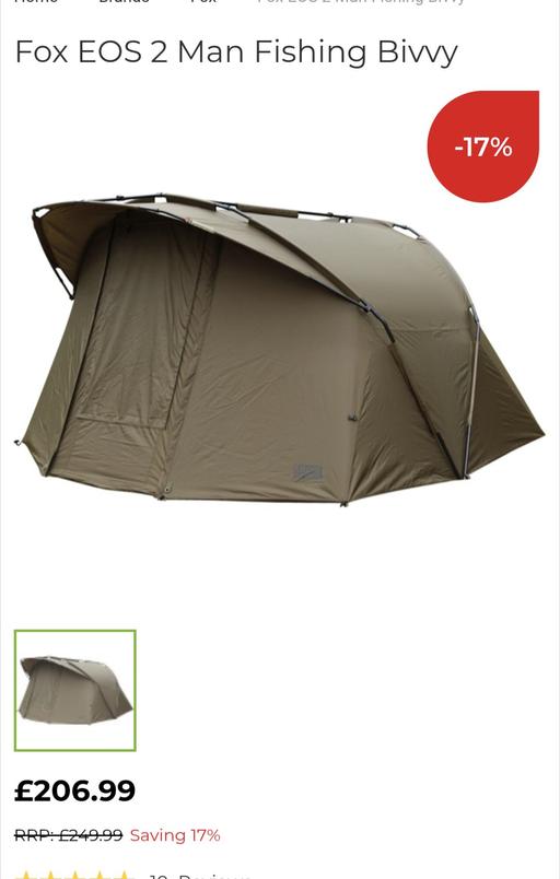 Buy & Sell Leamore Walsall - Photos for fox ESO 2 man fishing bivvy