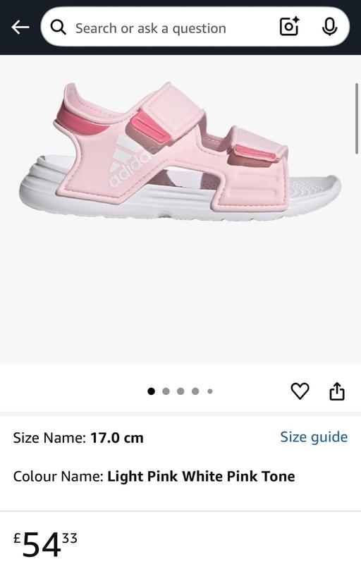 Buy & Sell Shacklewell North London - Photos for Adidas Girls Beach & Pool Shoes